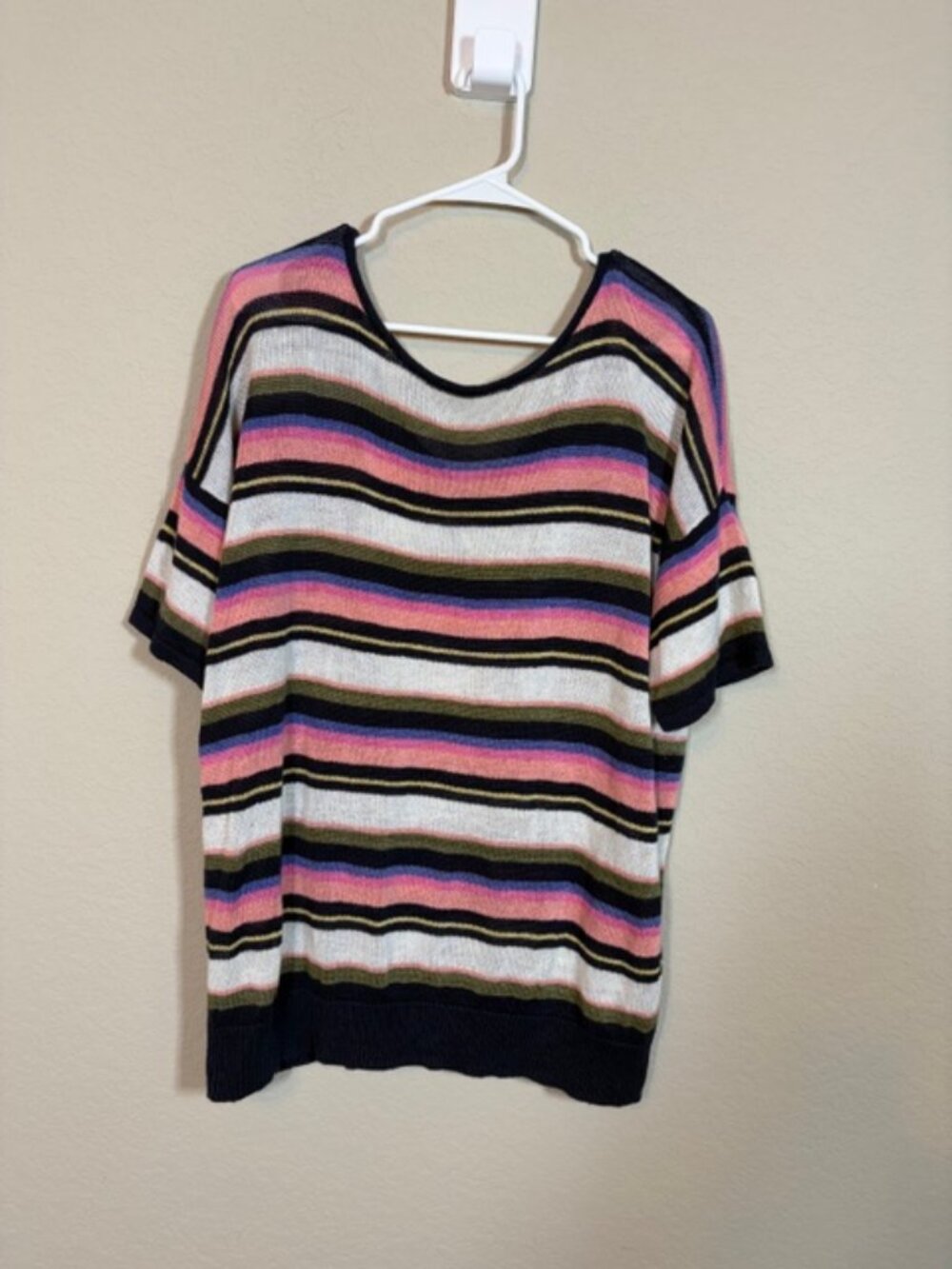 Talbots lightweight, short-sleeve knit top, sz 2X